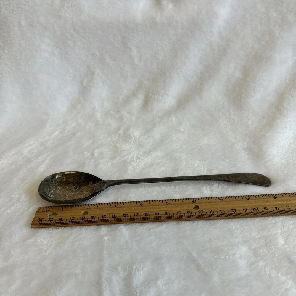 Vintage Silver Plate Spoon Flatware Sheffield England‎ 9 Inch Salad Serving